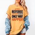 Retired Basketball Referee For Baseball Refs Women's Comfort Colors T-Shirt Mustard