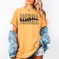 Retro Baseball Mama Groovy Baseball Mom Women's Comfort Colors T-Shirt Mustard Retro Baseball Mama Groovy Baseball Mom Women's Comfort Colors T-Shirt Mustard