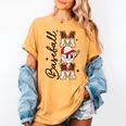 Retro Baseball Mom Mama Baseball Life Softball Life Game Day Women's Comfort Colors T-Shirt Mustard Retro Baseball Mom Mama Baseball Life Softball Life Game Day Women's Comfort Colors T-Shirt Mustard