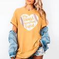 Retro My Heart Is On That Field Baseball Mom Mother's Day Women's Comfort Colors T-Shirt Mustard Retro My Heart Is On That Field Baseball Mom Mother's Day Women's Comfort Colors T-Shirt Mustard