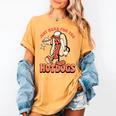 Retro Just Here For The Hotdogs Baseball Mom Sport Lover Women's Comfort Colors T-Shirt Mustard
