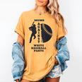 Retro Moms Against Baseball Pants Baseball Mom Women's Comfort Colors T-Shirt Mustard