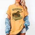 Riverside Ravagers Retro Minor League Baseball Women's Comfort Colors T-Shirt Mustard