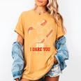 Run I Dare You Baseball Catcher Graphic Players Fans Women's Comfort Colors T-Shirt Mustard Run I Dare You Baseball Catcher Graphic Players Fans Women's Comfort Colors T-Shirt Mustard