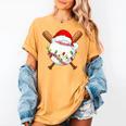 Santa Sports For Men Boys Christmas Baseball Player Women's Comfort Colors T-Shirt Mustard Santa Sports For Men Boys Christmas Baseball Player Women's Comfort Colors T-Shirt Mustard