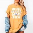 In My Senior Mom Era Class Of 2024 Groovy Baseball Mom Life Women's Comfort Colors T-Shirt Mustard