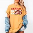 Senior Night Class Of 2026 Baseball Seniors Matching Team Women's Comfort Colors T-Shirt Mustard