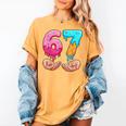 Six Seven 6-7 Baseball Ice Cream Drip 67 Meme Hands Women's Comfort Colors T-Shirt Mustard Six Seven 6-7 Baseball Ice Cream Drip 67 Meme Hands Women's Comfort Colors T-Shirt Mustard