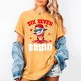 Six Seven 67 Bruh 6 7 Meme Valentine Baseball Drip Boys Kids Women's Comfort Colors T-Shirt Mustard