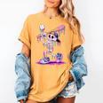 Skeleton Baseball Drip Boys Youth Kids Halloween Women's Comfort Colors T-Shirt Mustard Skeleton Baseball Drip Boys Youth Kids Halloween Women's Comfort Colors T-Shirt Mustard