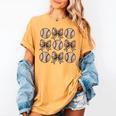 Soccer Bow Game Day Baseball Coquette Bow Women Girls Women's Comfort Colors T-Shirt Mustard Soccer Bow Game Day Baseball Coquette Bow Women Girls Women's Comfort Colors T-Shirt Mustard