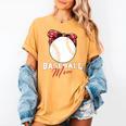 Softball Baseball Mom Floral Tee Mother's Day Women's Comfort Colors T-Shirt Mustard Softball Baseball Mom Floral Tee Mother's Day Women's Comfort Colors T-Shirt Mustard