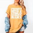 Somebody's Loud & Proud Baseball Mom Softball Baseball Lover Women's Comfort Colors T-Shirt Mustard
