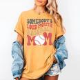 Somebody's Loudmouth Baseball Mom Baseball Women's Comfort Colors T-Shirt Mustard