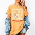 Somebody's Loudmouth Baseball Mom Mothers Day Baseball Women's Comfort Colors T-Shirt Mustard Somebody's Loudmouth Baseball Mom Mothers Day Baseball Women's Comfort Colors T-Shirt Mustard