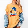 Sonic The Hedgehog Sonic Baseball Est 1991 Women's Comfort Colors T-Shirt Mustard Sonic The Hedgehog Sonic Baseball Est 1991 Women's Comfort Colors T-Shirt Mustard