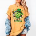 St Patricks Day Baseball Leprechaun Rainbow Green Baseball Women's Comfort Colors T-Shirt Mustard St Patricks Day Baseball Leprechaun Rainbow Green Baseball Women's Comfort Colors T-Shirt Mustard