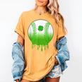 St Patricks Day Shamrock Baseball Irish Boys Kids Men Women's Comfort Colors T-Shirt Mustard