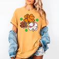 St Patricks Day Shamrock Basketball Baseball Men Boys Kids Women's Comfort Colors T-Shirt Mustard St Patricks Day Shamrock Basketball Baseball Men Boys Kids Women's Comfort Colors T-Shirt Mustard