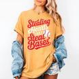 Stealing Hearts Like I Steal Bases Cute Baseball Boys Women's Comfort Colors T-Shirt Mustard Stealing Hearts Like I Steal Bases Cute Baseball Boys Women's Comfort Colors T-Shirt Mustard