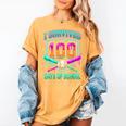 I Survived 100 Days Of School Baseball Drip Women's Comfort Colors T-Shirt Mustard I Survived 100 Days Of School Baseball Drip Women's Comfort Colors T-Shirt Mustard