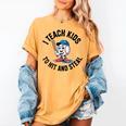 I Teach Kids To Hit And Steal Baseball Softball Coach Women's Comfort Colors T-Shirt Mustard I Teach Kids To Hit And Steal Baseball Softball Coach Women's Comfort Colors T-Shirt Mustard