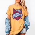 Team Boricua Puerto Rico Baseball Coqui Frog Pava Hat Fan Women's Comfort Colors T-Shirt Mustard Team Boricua Puerto Rico Baseball Coqui Frog Pava Hat Fan Women's Comfort Colors T-Shirt Mustard