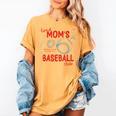 Tired Baseball Mom Club Baseball Mama Mother's Day Women's Comfort Colors T-Shirt Mustard
