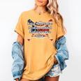 Umpire And Hotdogs 4th July Baseball Moms Women's Comfort Colors T-Shirt Mustard