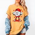 Valentine Baseball Heart Sports Men Boys Kid Women's Comfort Colors T-Shirt Mustard