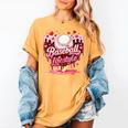 Valentine Baseball Lifestyle Home Plate Ice-Cream Drip Boys Women's Comfort Colors T-Shirt Mustard Valentine Baseball Lifestyle Home Plate Ice-Cream Drip Boys Women's Comfort Colors T-Shirt Mustard