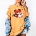Valentines Baseball Basketball Football Heart Boy Men Women's Comfort Colors T-Shirt Mustard Valentines Baseball Basketball Football Heart Boy Men Women's Comfort Colors T-Shirt Mustard