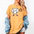 Valentines Day Baseball Ball Heart Dab Boys Kids Men Women's Comfort Colors T-Shirt Mustard