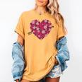 Valentine's Day Baseball Heart Softball Player Sports Lover Women's Comfort Colors T-Shirt Mustard Valentine's Day Baseball Heart Softball Player Sports Lover Women's Comfort Colors T-Shirt Mustard
