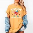 Valentines Day Baseball Stealing Hearts Bases Boys Kids Men Women's Comfort Colors T-Shirt Mustard Valentines Day Baseball Stealing Hearts Bases Boys Kids Men Women's Comfort Colors T-Shirt Mustard
