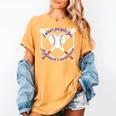I Wear Purple For Alzheimers Awareness Baseball Heart Ribbon Women's Comfort Colors T-Shirt Mustard I Wear Purple For Alzheimers Awareness Baseball Heart Ribbon Women's Comfort Colors T-Shirt Mustard