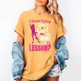 Women's Play Like A Girl Softball Baseball Girls Women's Comfort Colors T-Shirt Mustard