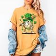 Women's St Patricks Day Baseball Leprechaun Shamrock Player Boys Kid Women's Comfort Colors T-Shirt Mustard Women's St Patricks Day Baseball Leprechaun Shamrock Player Boys Kid Women's Comfort Colors T-Shirt Mustard