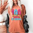 100 Days Of School Baseball Drip 100th Day Of School Women's Comfort Colors T-Shirt Yam