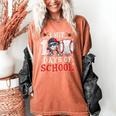 100 Days Of School Dabbing Baseball Hit Student Kids Boys Women's Comfort Colors T-Shirt Yam