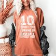 10th Birthday Rookie Of The Year Baseball Double Digit Humor Women's Comfort Colors T-Shirt Yam