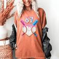 6 7 Baseball Dripping Six Seven Gen Alpha Slang Women's Comfort Colors T-Shirt Yam 6 7 Baseball Dripping Six Seven Gen Alpha Slang Women's Comfort Colors T-Shirt Yam