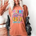 6 7 Mason Baseball Drip Number 67 Player Or 67th Birthday Women's Comfort Colors T-Shirt Yam 6 7 Mason Baseball Drip Number 67 Player Or 67th Birthday Women's Comfort Colors T-Shirt Yam
