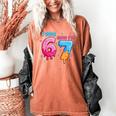 I Was 6 Now I'm 7 Meme Six Seven Baseball 7th Birthday Women's Comfort Colors T-Shirt Yam I Was 6 Now I'm 7 Meme Six Seven Baseball 7th Birthday Women's Comfort Colors T-Shirt Yam