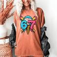 67 Baseball Ice Cream Drip Player Women's Comfort Colors T-Shirt Yam