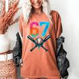 67 Baseball Meme Cool Drip Number 67 Player Or 67th Birthday Women's Comfort Colors T-Shirt Yam 67 Baseball Meme Cool Drip Number 67 Player Or 67th Birthday Women's Comfort Colors T-Shirt Yam
