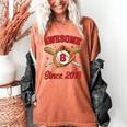 8 Year Old Boys Awesome Since 2018 Baseball Birthday Women's Comfort Colors T-Shirt Yam