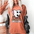 Ball Mom Heart Soccer Baseball Mom Women's Comfort Colors T-Shirt Yam Ball Mom Heart Soccer Baseball Mom Women's Comfort Colors T-Shirt Yam
