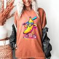 Banana With Baseball Bat Street Baseball Drip Women's Comfort Colors T-Shirt Yam