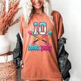 Baseball 10 Year Old Ice Cream Drip 10th Bday Double Digits Women's Comfort Colors T-Shirt Yam Baseball 10 Year Old Ice Cream Drip 10th Bday Double Digits Women's Comfort Colors T-Shirt Yam